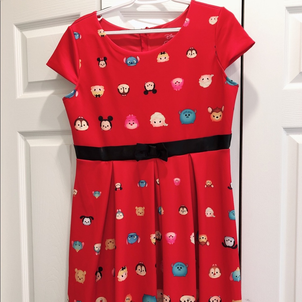 RARE Disney Tsum Tsum Juniors/Teen Red Dress